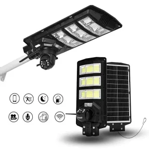 Dual Lens V380 Solar Camera with Street Light in Kenya