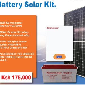 3.5KW 12V Gel Battery Solar Kit for Sale in Nairobi