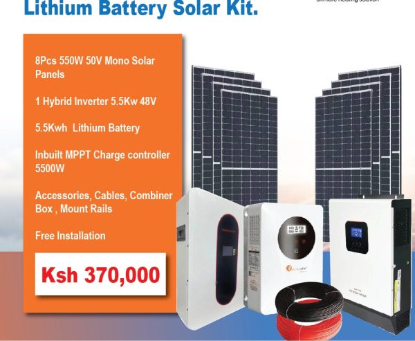 5.5KW Lithium Battery Solar Kit for Sale in Nairobi