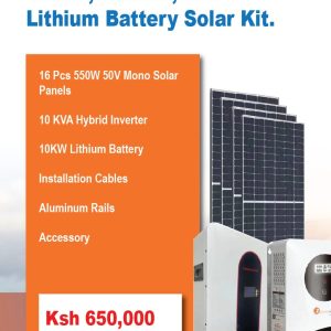 10KW Lithium Battery Solar Kit for Sale in Nairobi