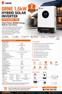 SRNE 1.5kW Hybrid Solar Inverter Price in Kenya